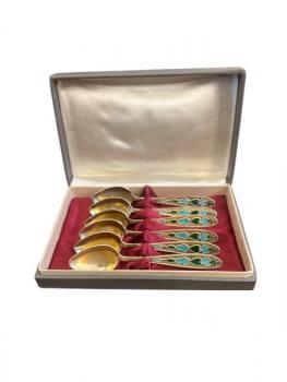 Teelöffel - Email, Silber - 1980 Teelöffel - Email, Silber - 1980